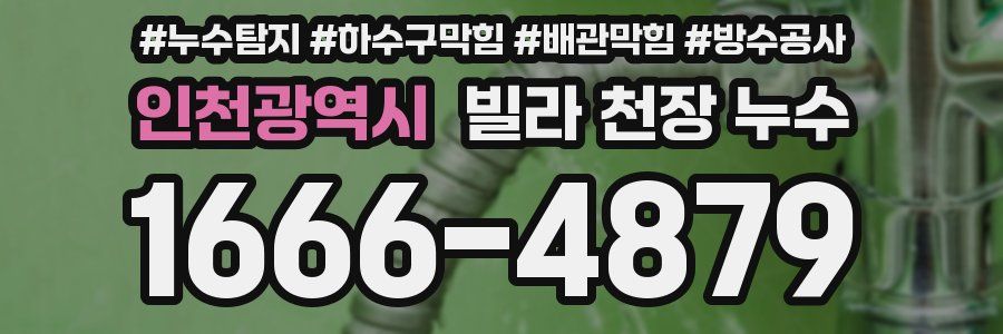 인천광역시 빌라 천장 누수