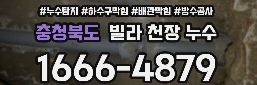 충청북도 빌라 천장 누수