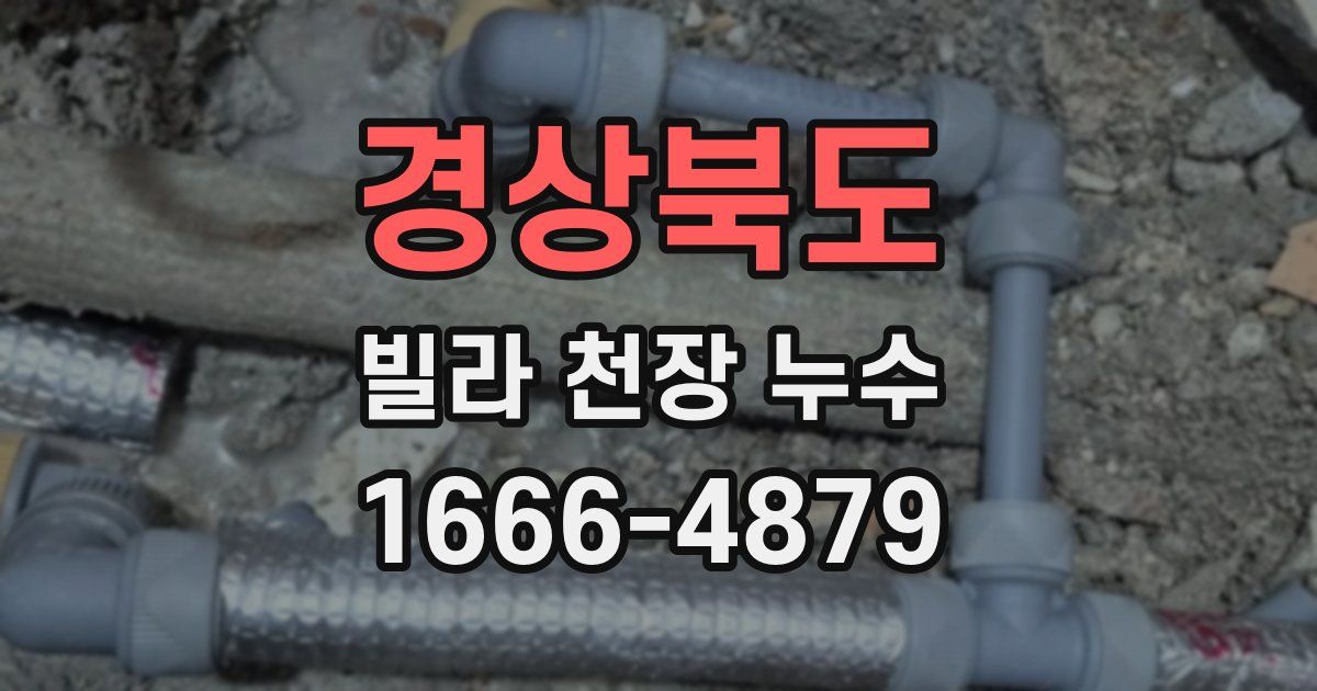 경상북도 빌라 천장 누수