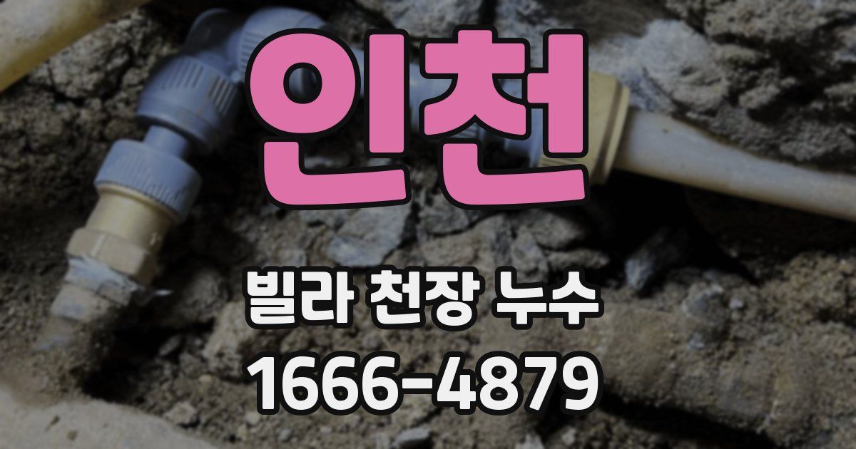 인천 빌라 천장 누수