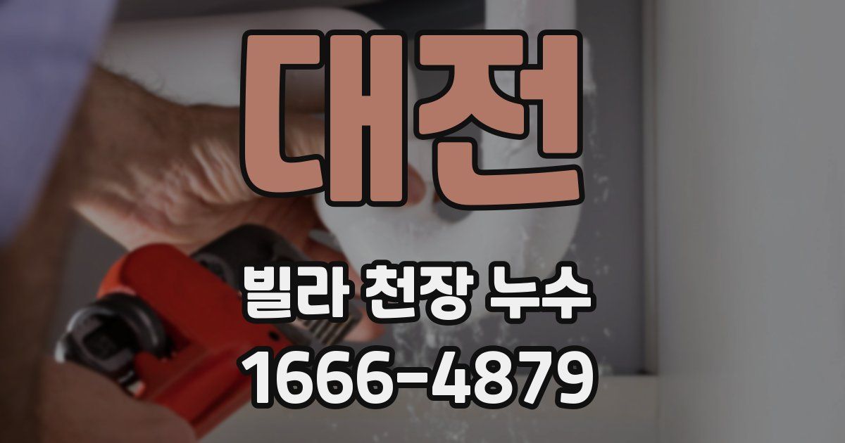 대전 빌라 천장 누수