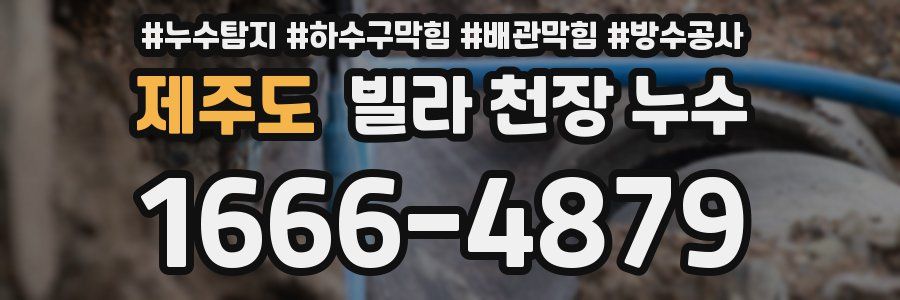 제주도 빌라 천장 누수