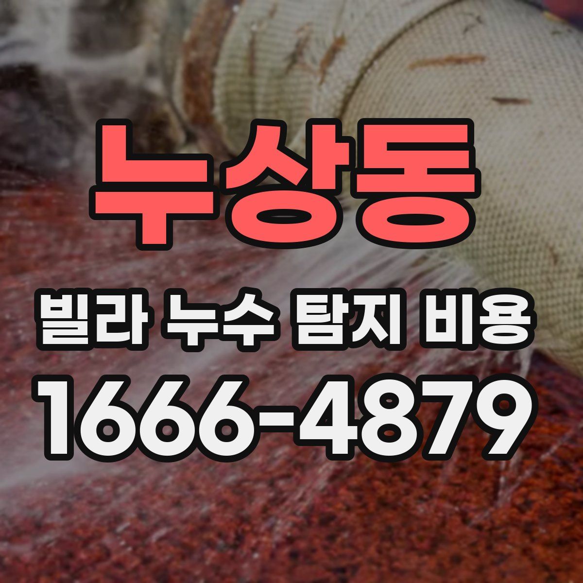 누상동 빌라 누수 탐지 비용