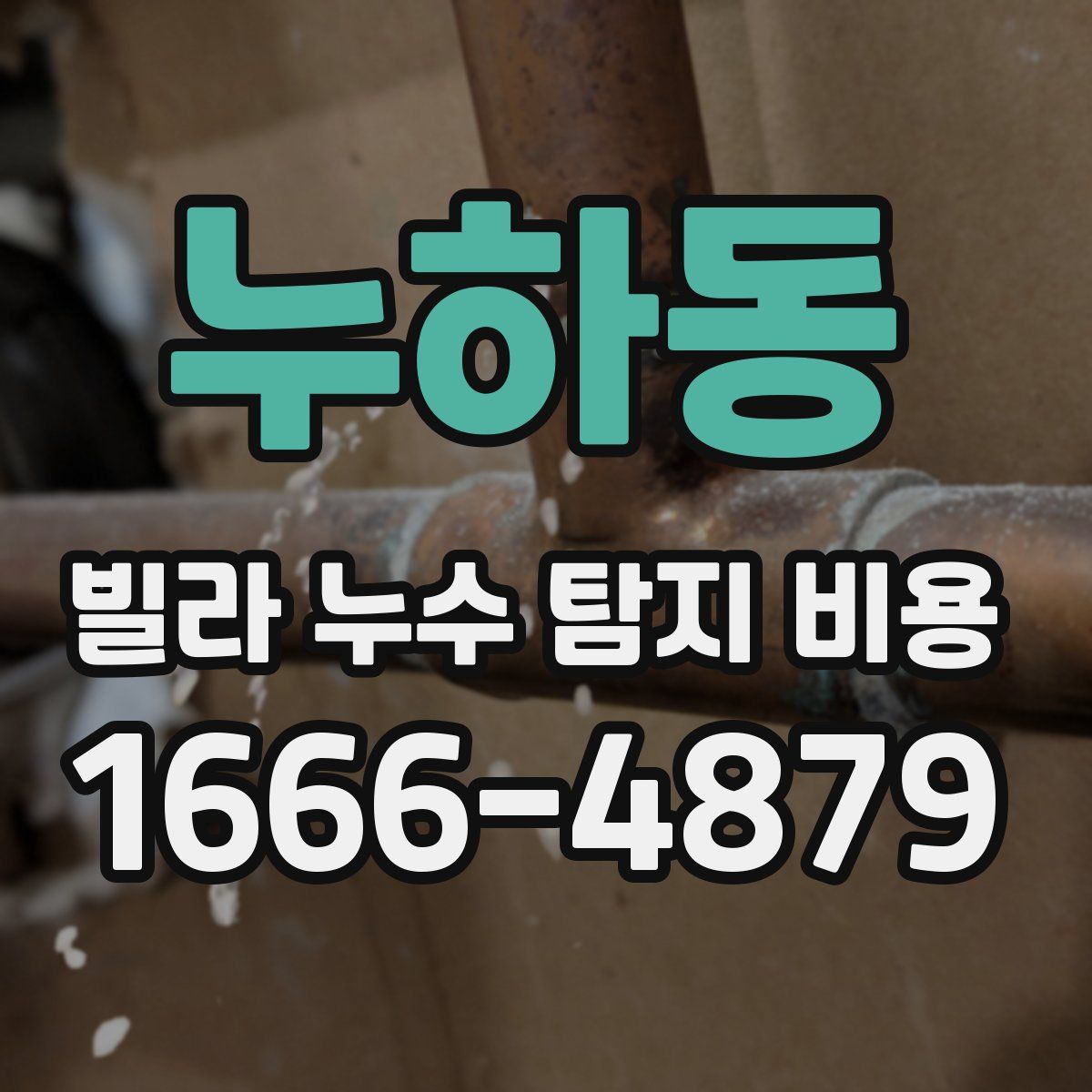 누하동 빌라 누수 탐지 비용