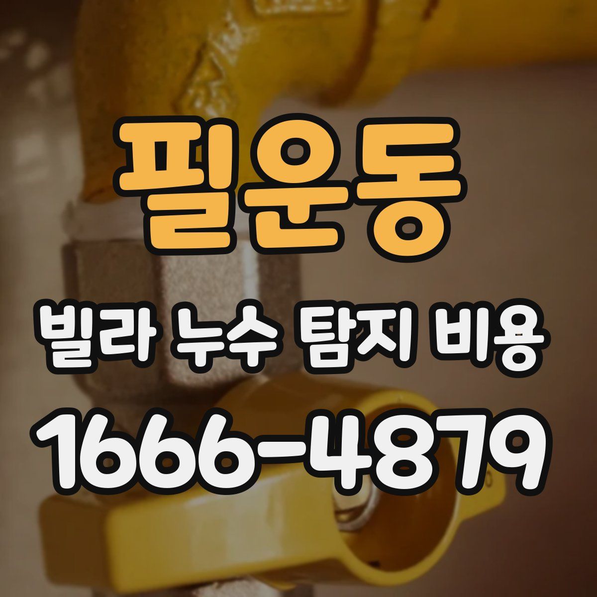 필운동 빌라 누수 탐지 비용