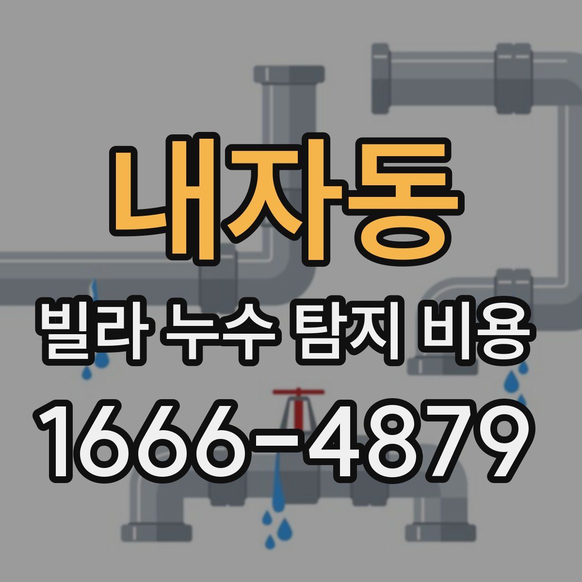 내자동 빌라 누수 탐지 비용