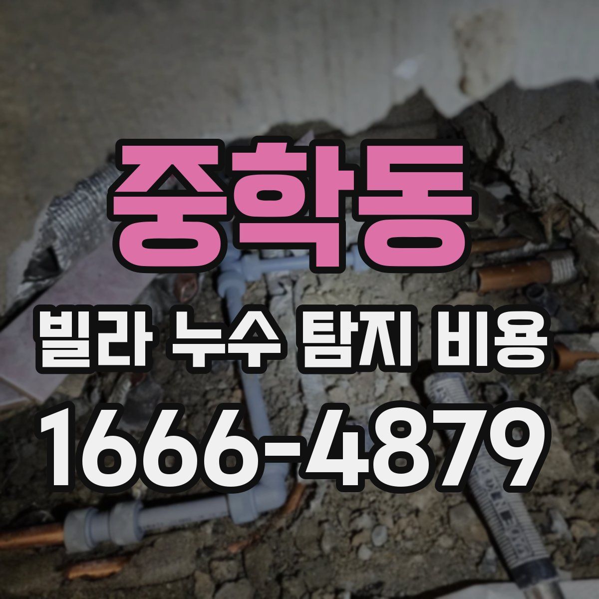 중학동 빌라 누수 탐지 비용