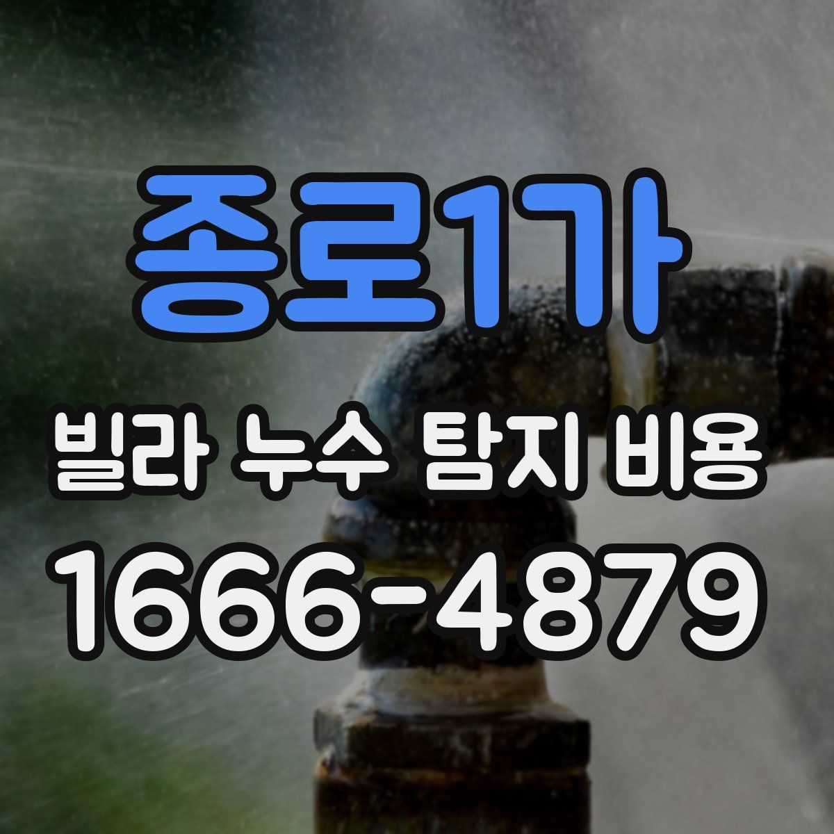 종로1가 빌라 누수 탐지 비용