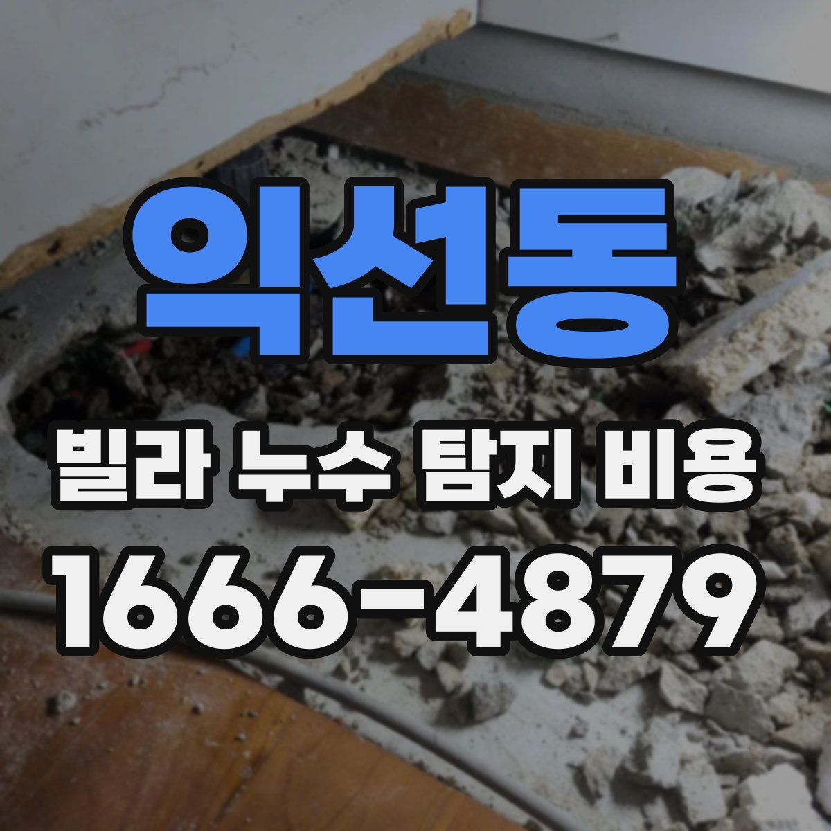 익선동 빌라 누수 탐지 비용