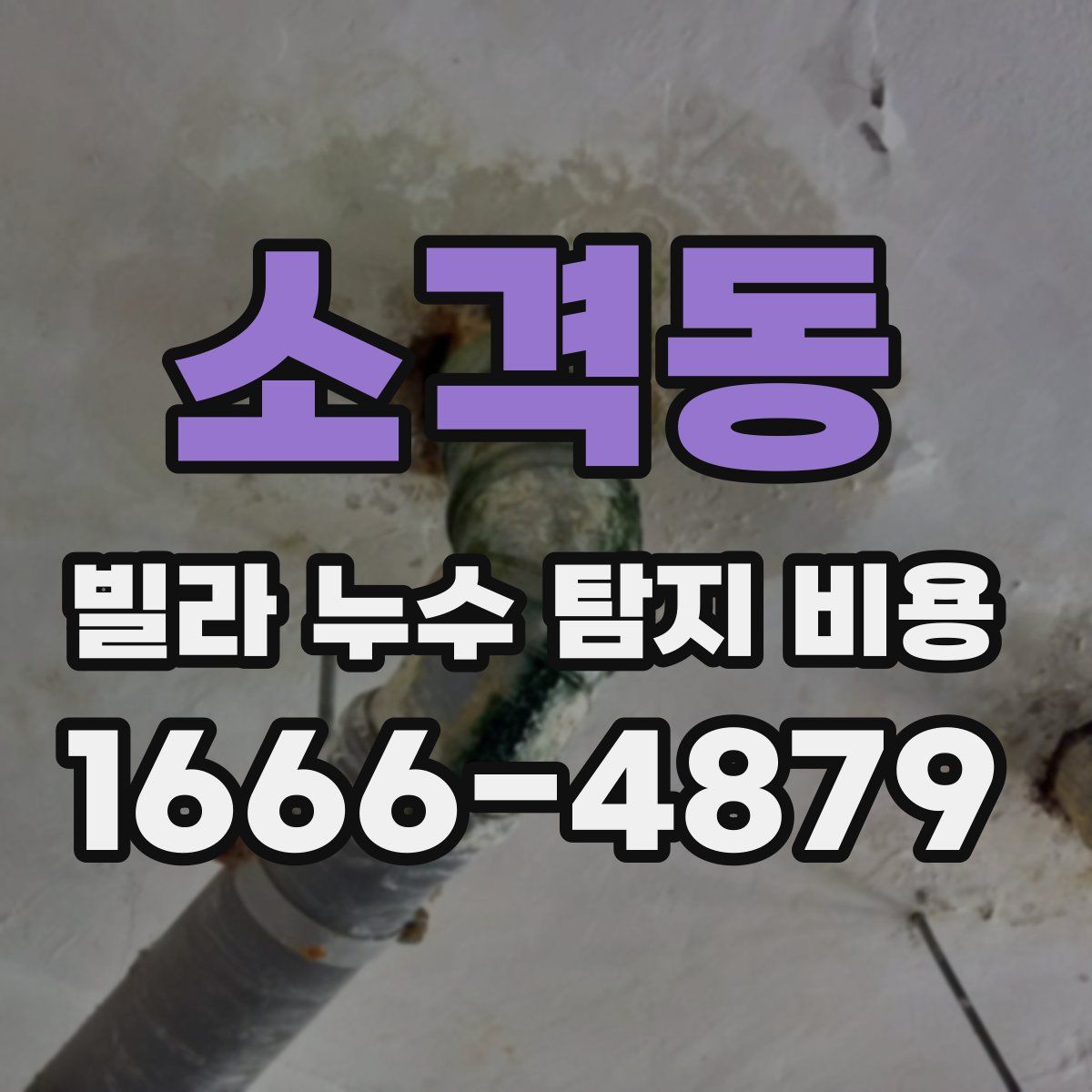 소격동 빌라 누수 탐지 비용
