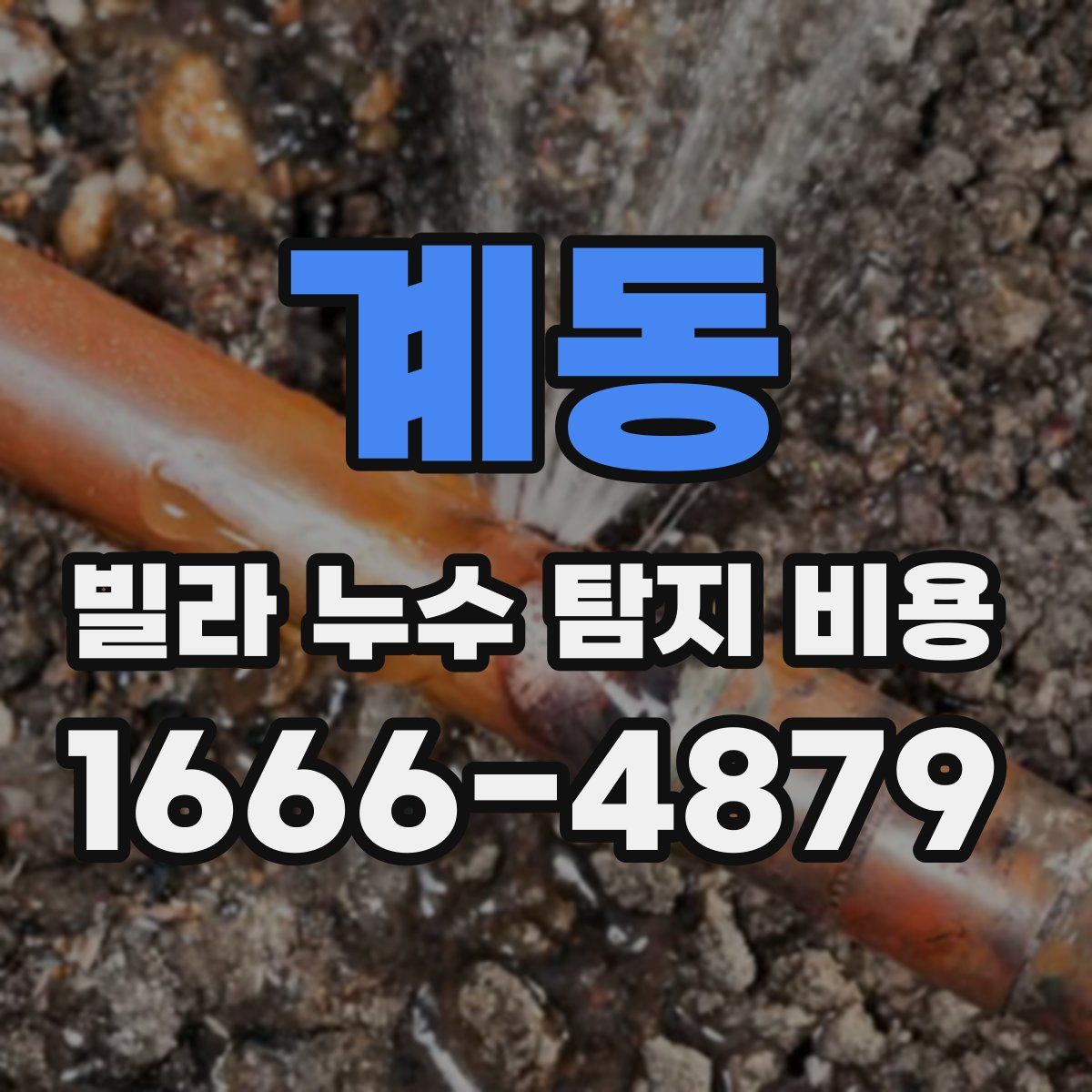 계동 빌라 누수 탐지 비용