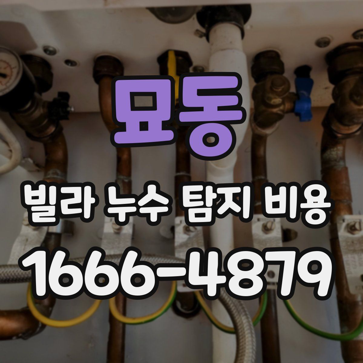 묘동 빌라 누수 탐지 비용