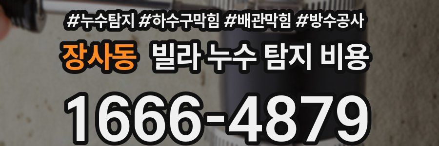 장사동 빌라 누수 탐지 비용