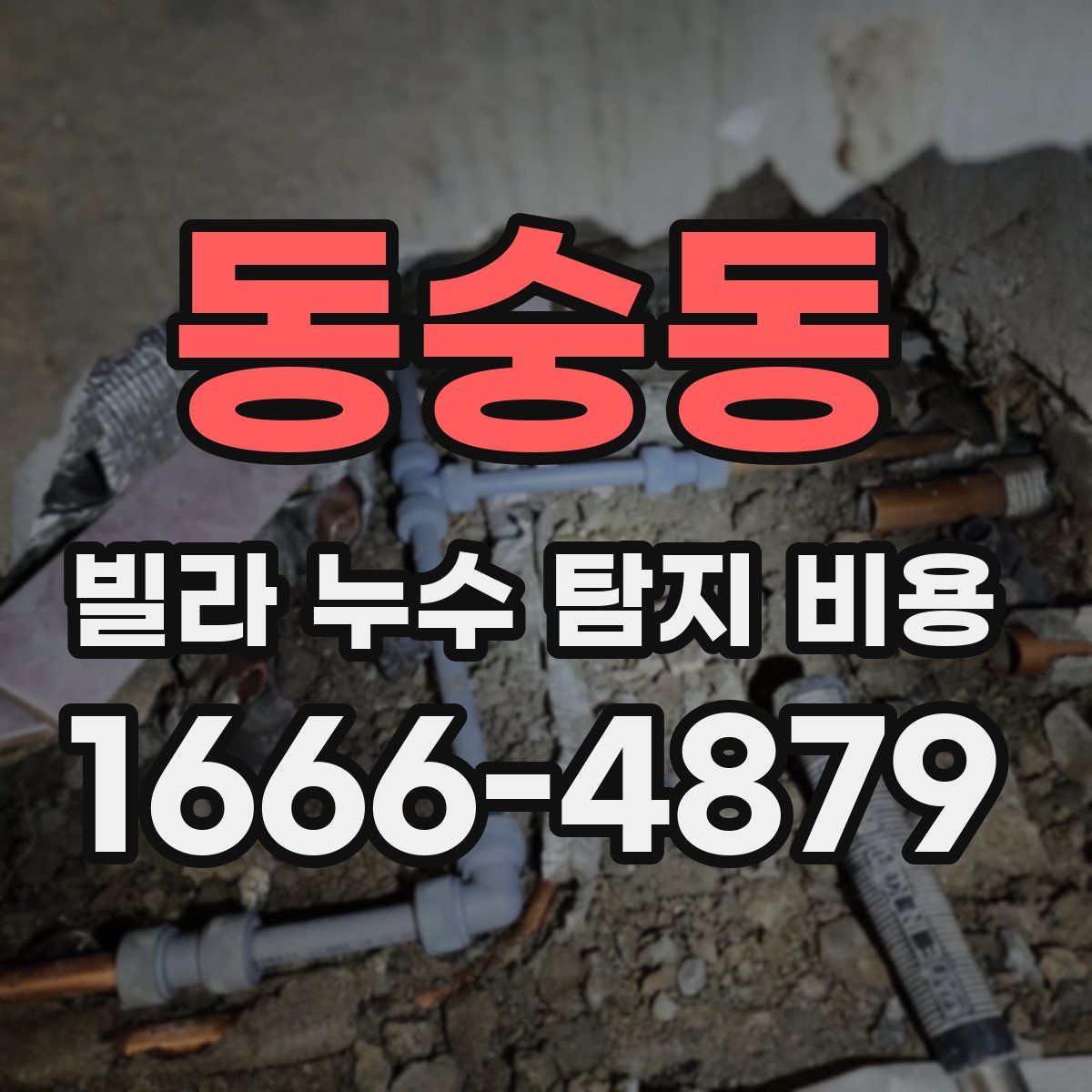동숭동 빌라 누수 탐지 비용