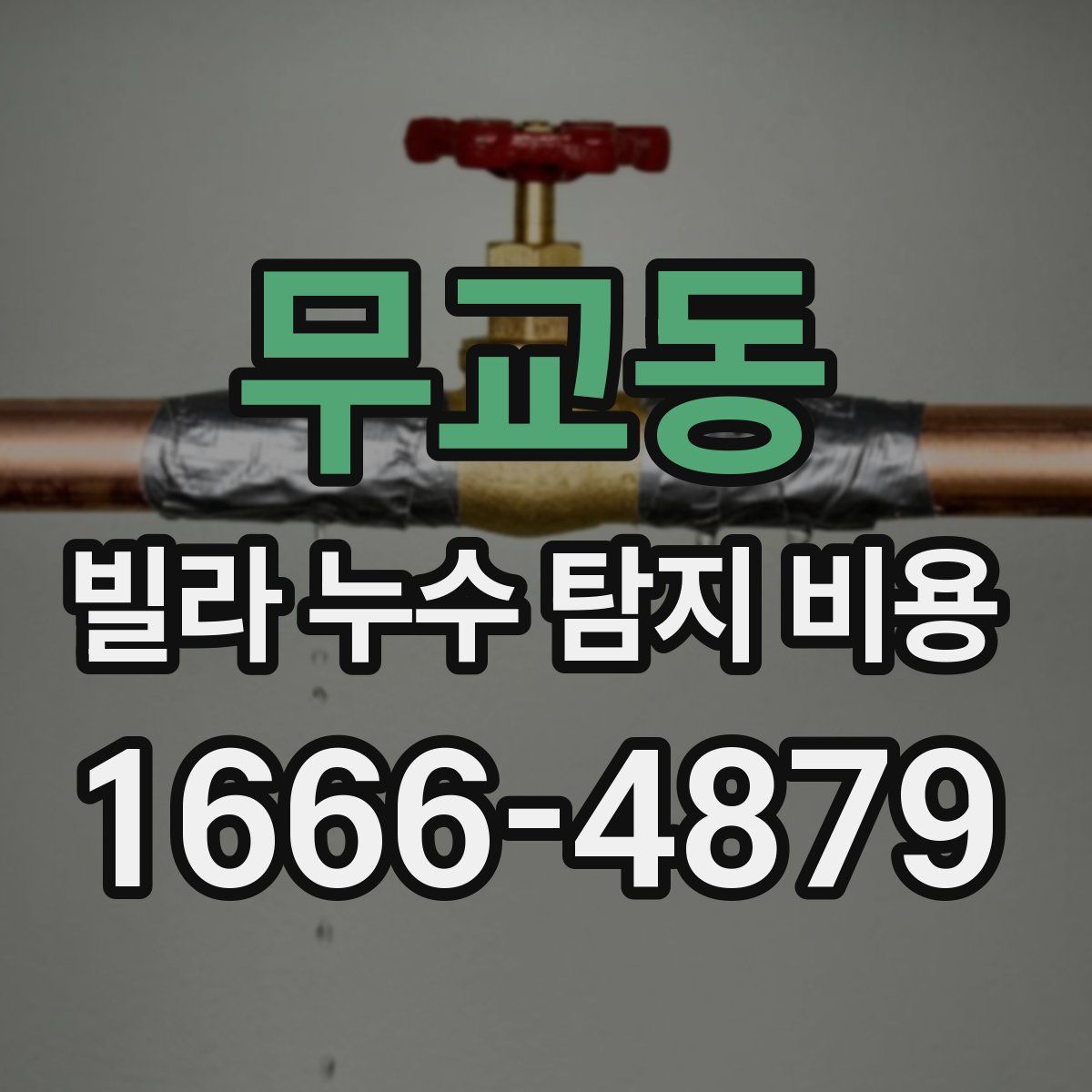 무교동 빌라 누수 탐지 비용