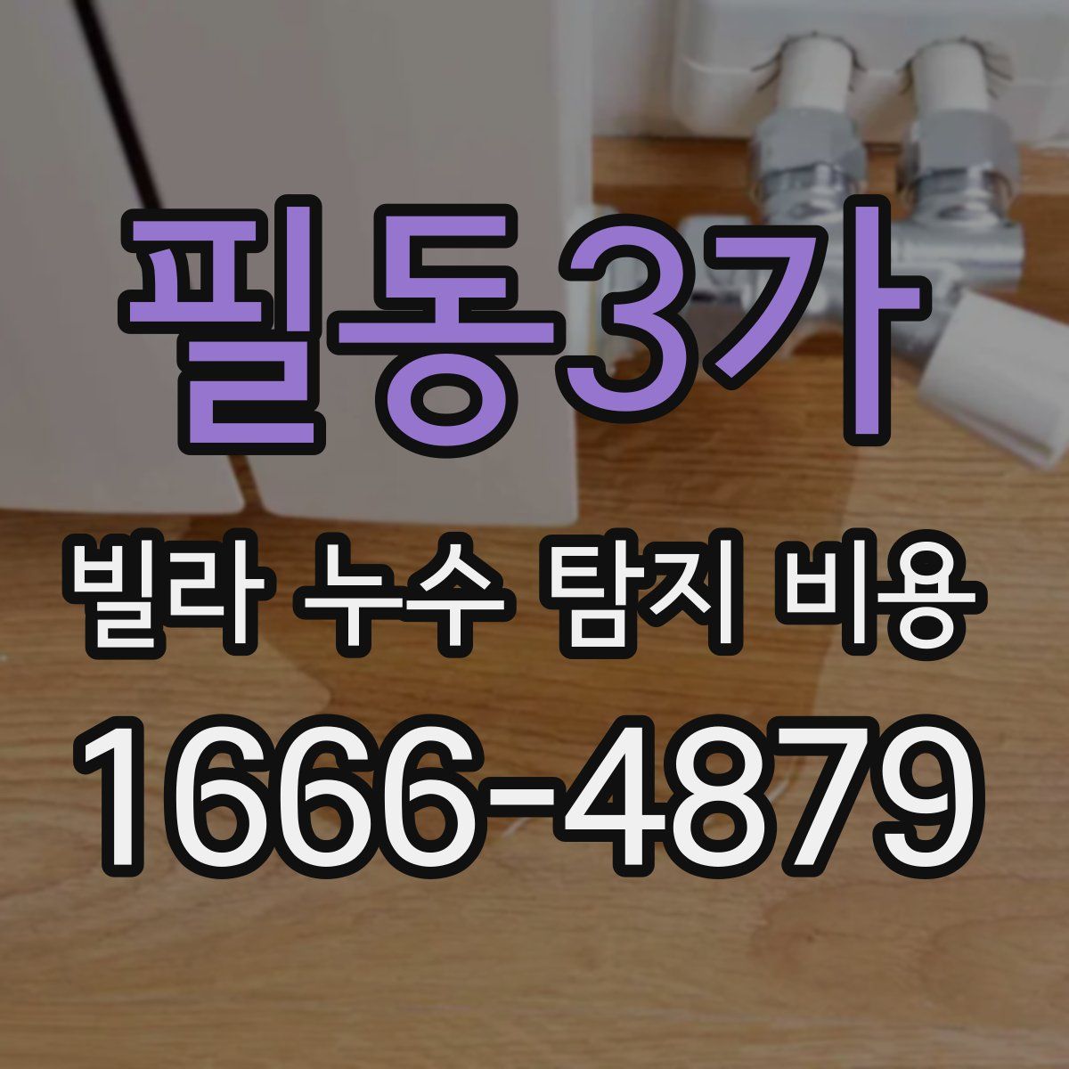 필동3가 빌라 누수 탐지 비용
