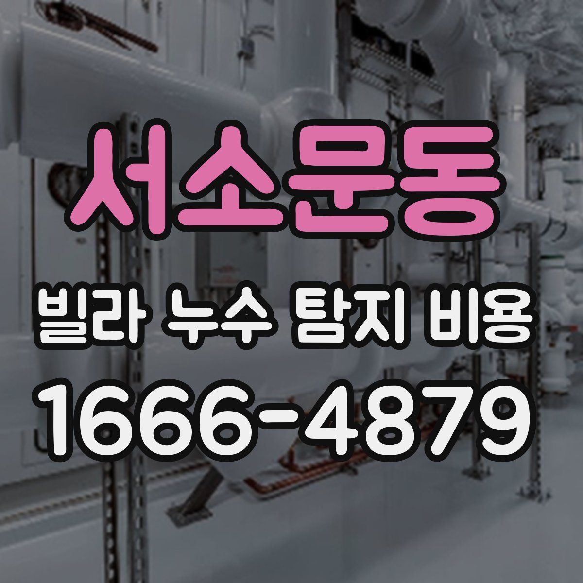 서소문동 빌라 누수 탐지 비용