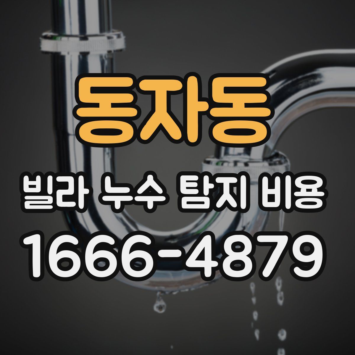 동자동 빌라 누수 탐지 비용