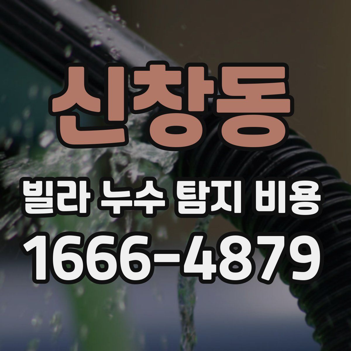 신창동 빌라 누수 탐지 비용
