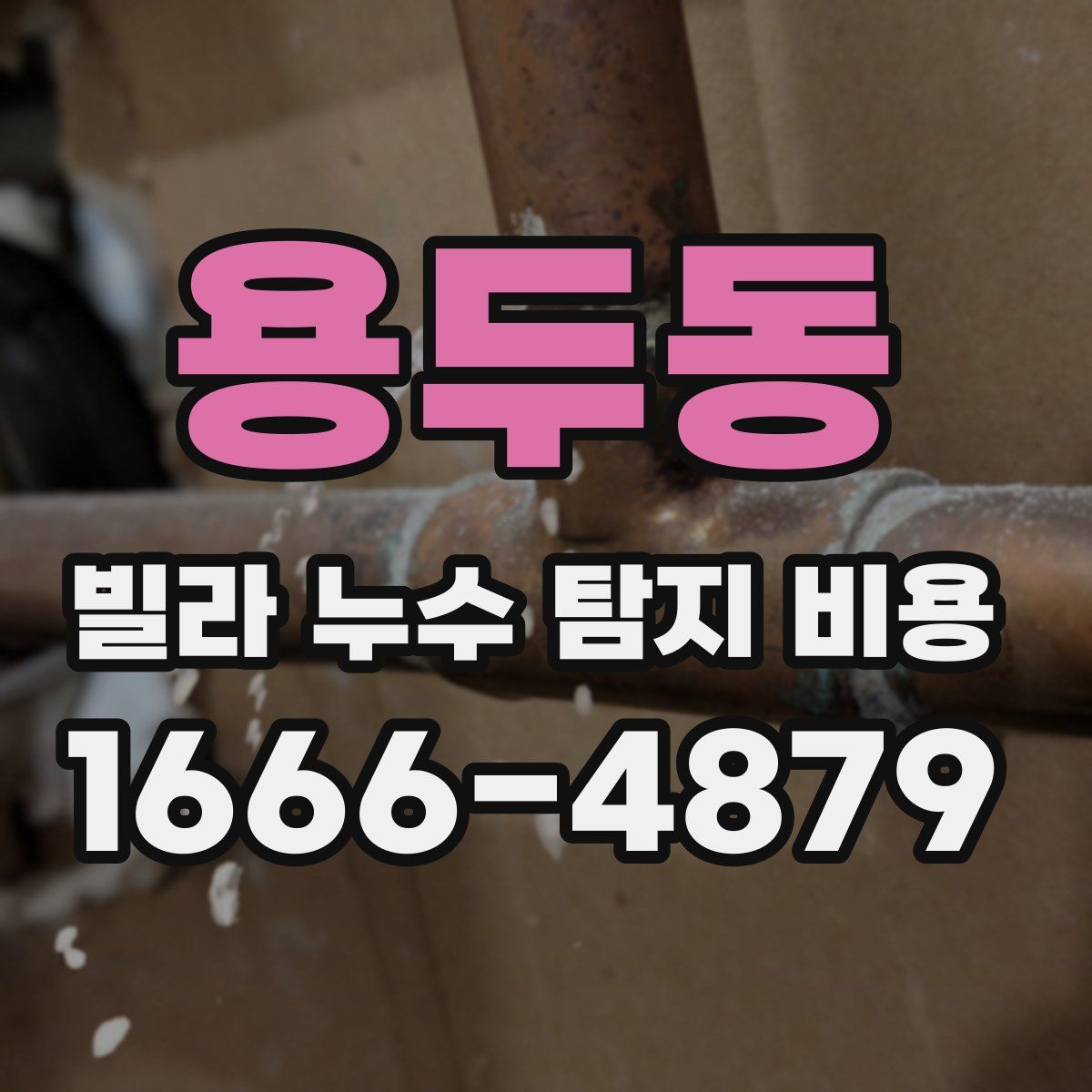 용두동 빌라 누수 탐지 비용