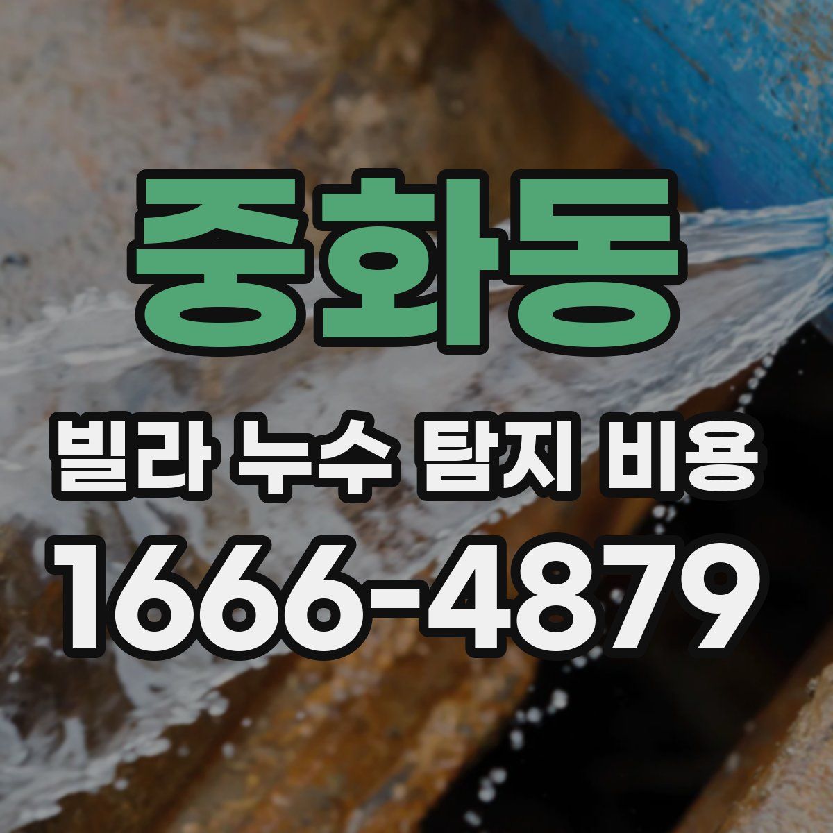 중화동 빌라 누수 탐지 비용