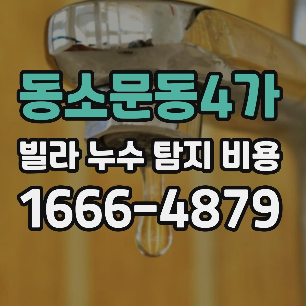 동소문동4가 빌라 누수 탐지 비용