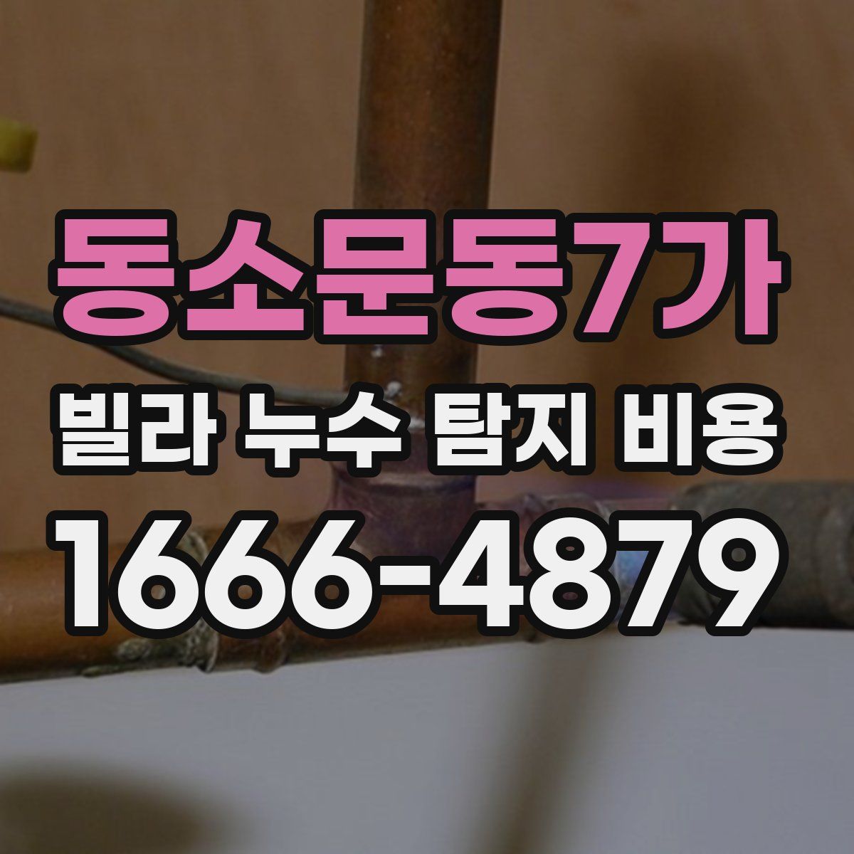 동소문동7가 빌라 누수 탐지 비용