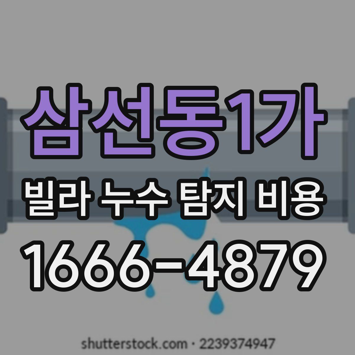 삼선동1가 빌라 누수 탐지 비용