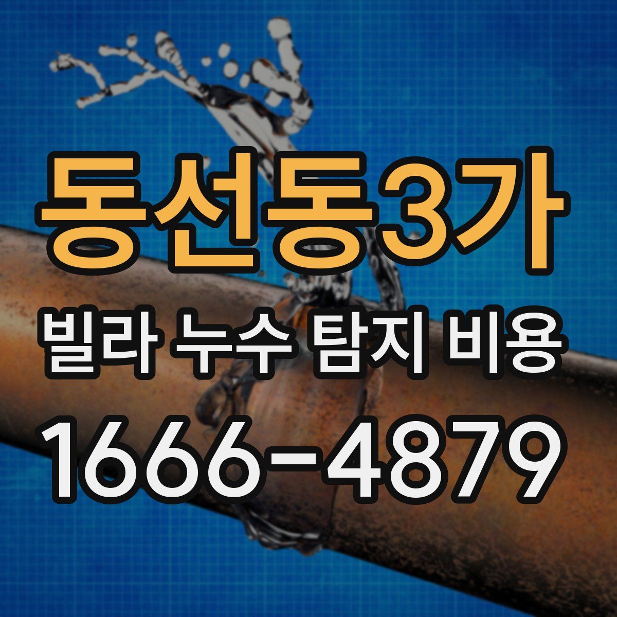 동선동3가 빌라 누수 탐지 비용