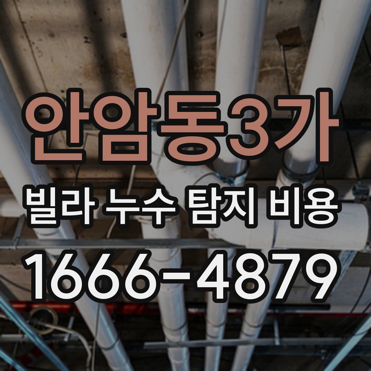 안암동3가 빌라 누수 탐지 비용