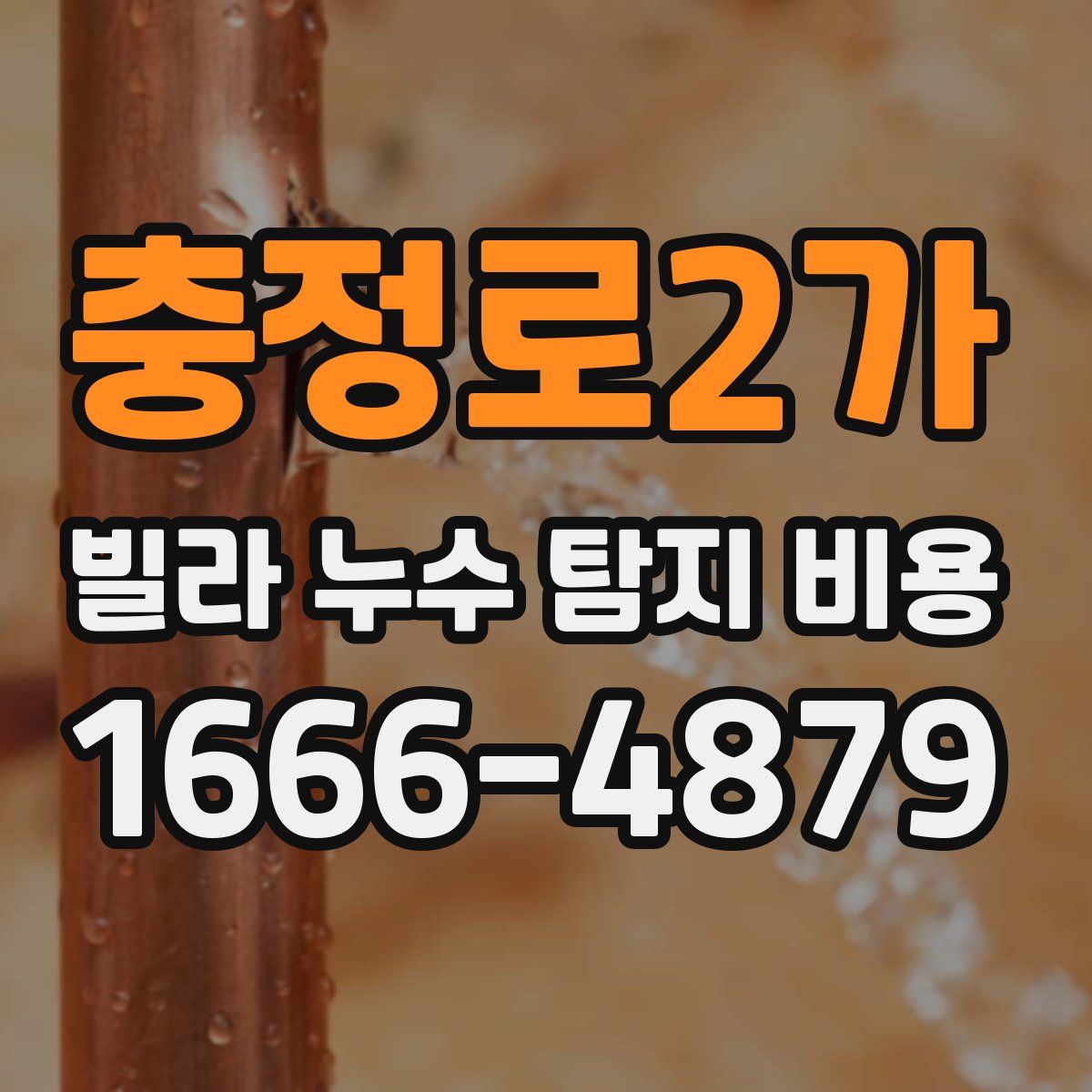 충정로2가 빌라 누수 탐지 비용