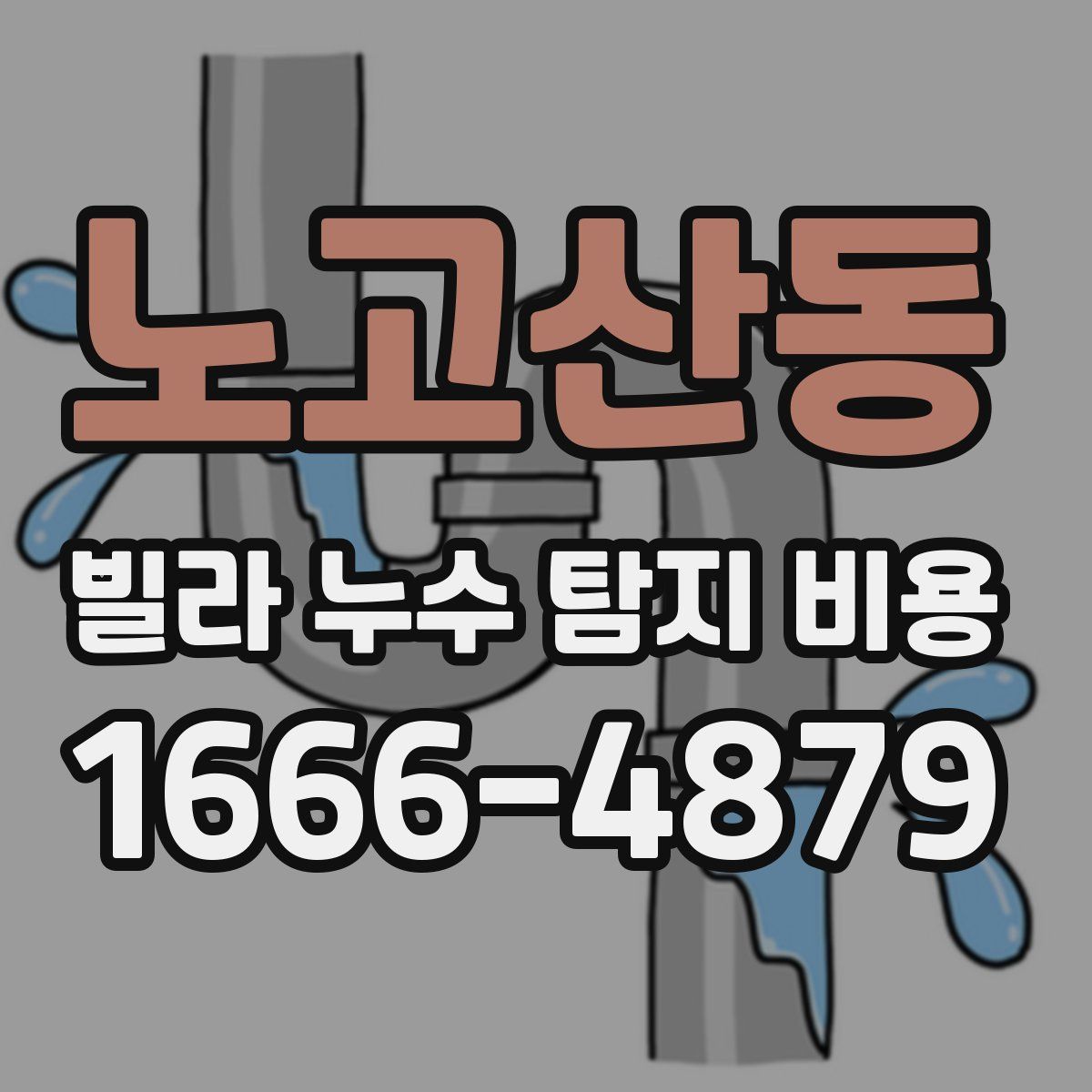 노고산동 빌라 누수 탐지 비용
