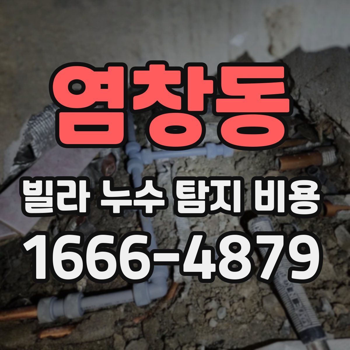 염창동 빌라 누수 탐지 비용