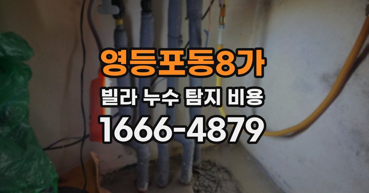 영등포동8가 빌라 누수 탐지 비용
