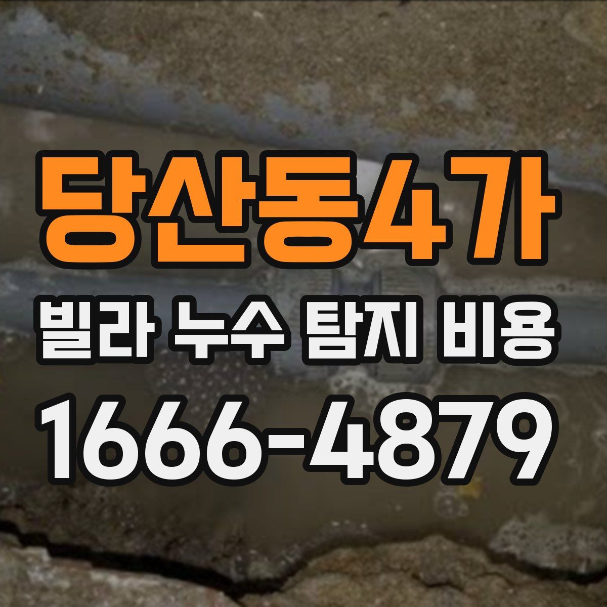 당산동4가 빌라 누수 탐지 비용