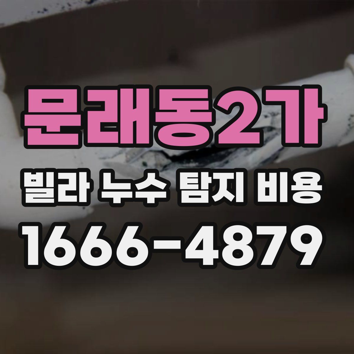 문래동2가 빌라 누수 탐지 비용