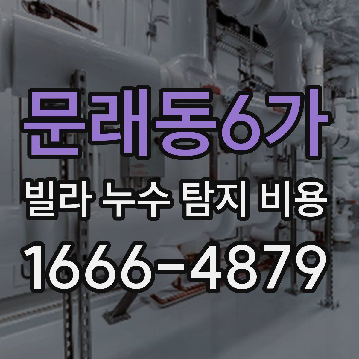 문래동6가 빌라 누수 탐지 비용