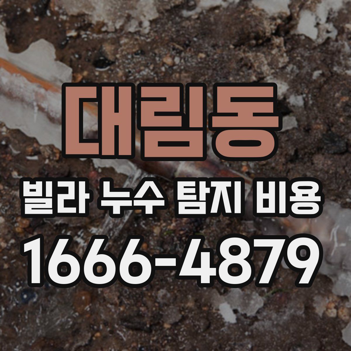 대림동 빌라 누수 탐지 비용