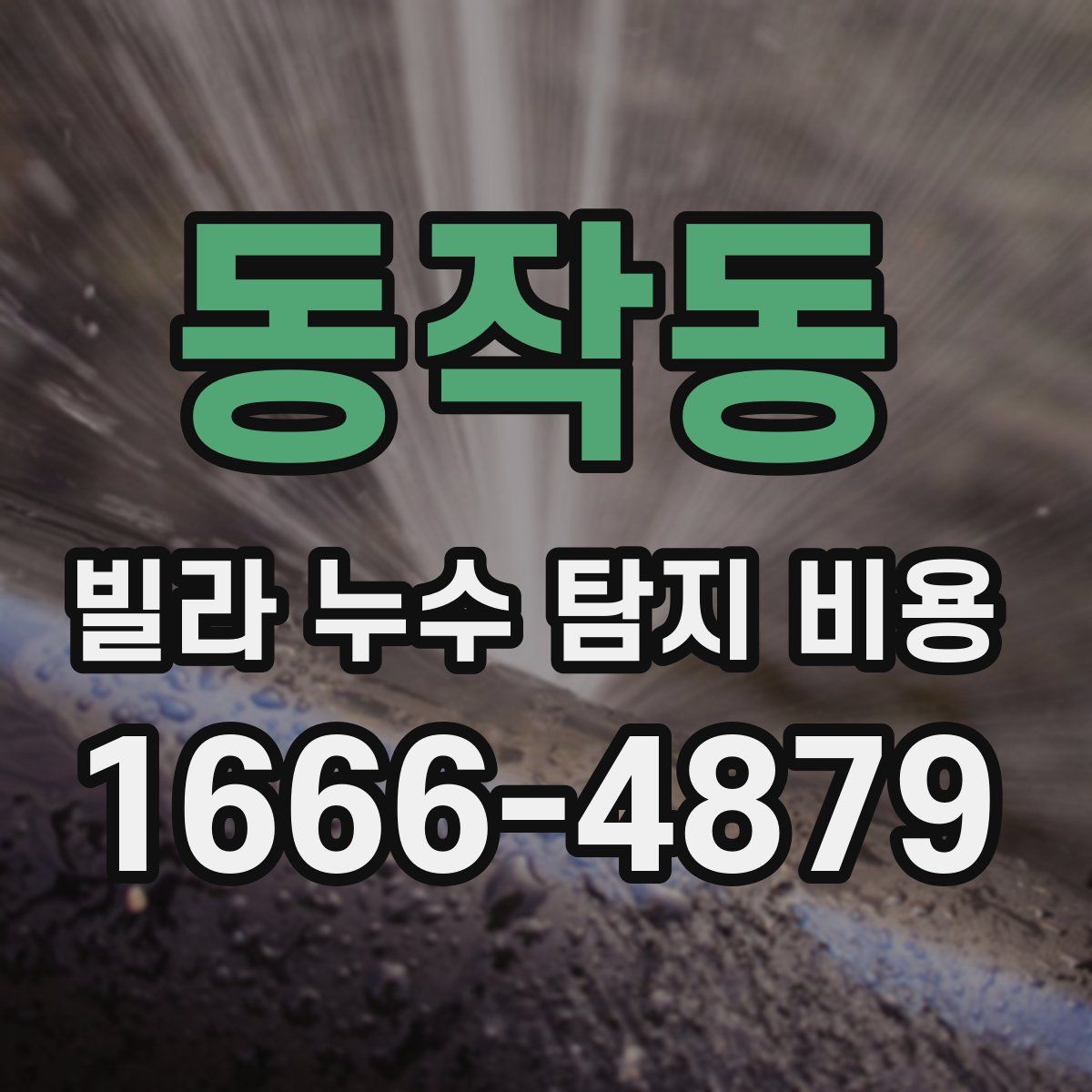 동작동 빌라 누수 탐지 비용