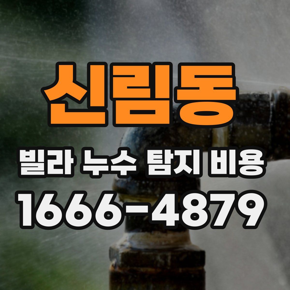 신림동 빌라 누수 탐지 비용