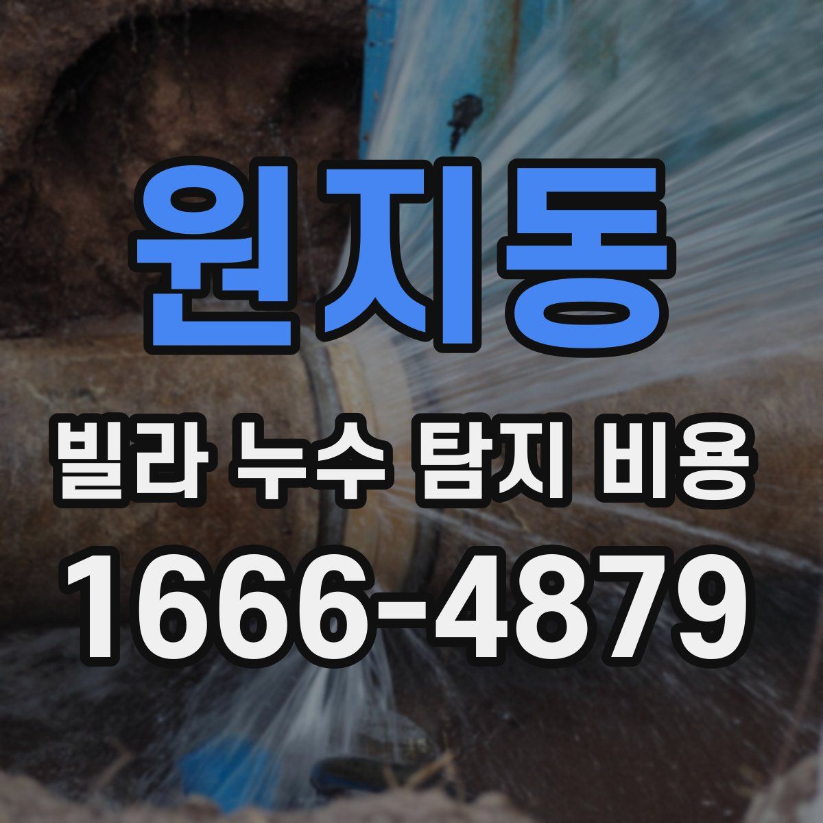 원지동 빌라 누수 탐지 비용