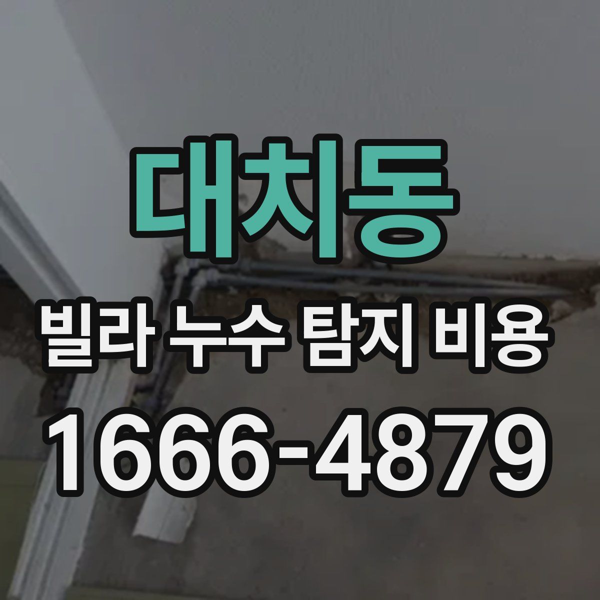 대치동 빌라 누수 탐지 비용
