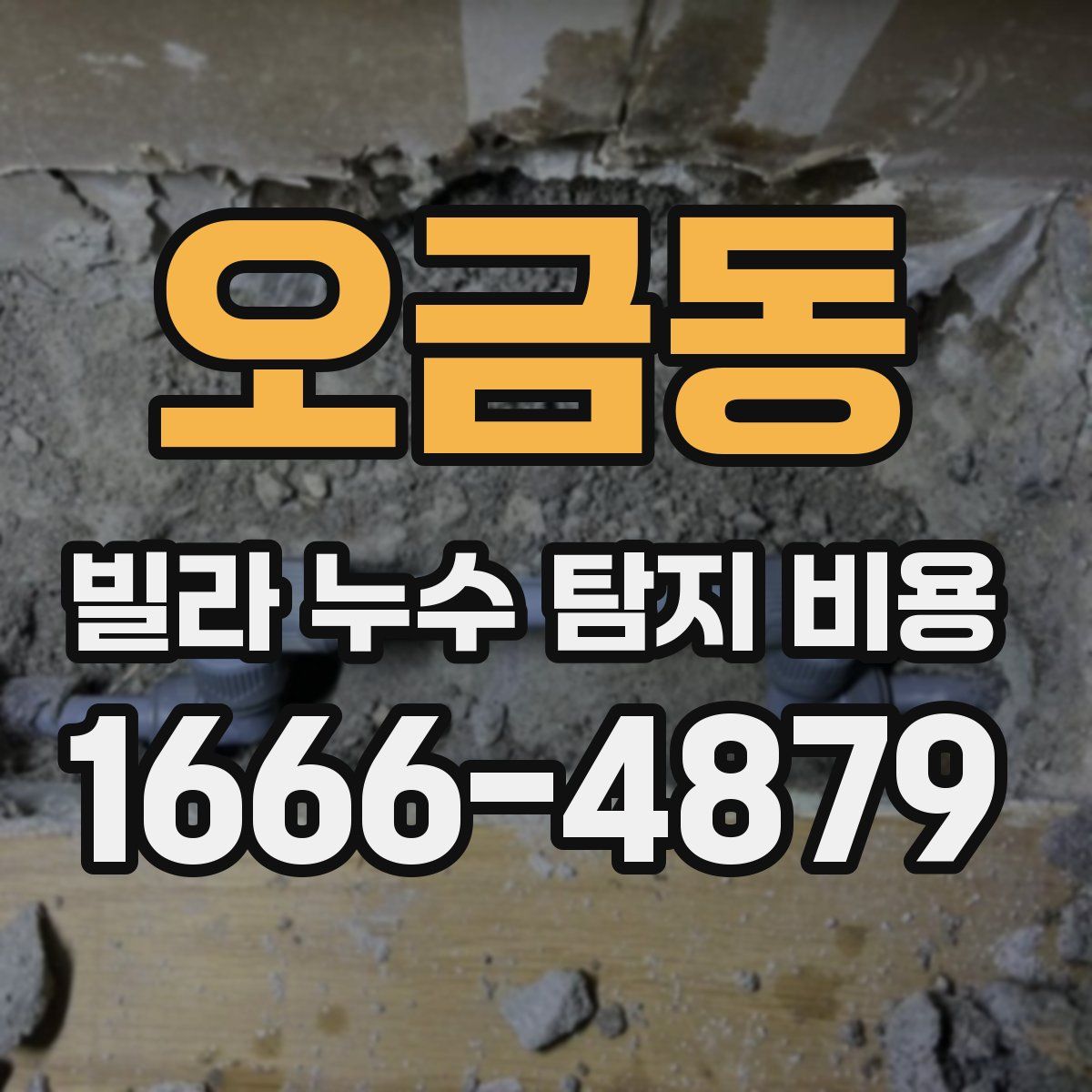 오금동 빌라 누수 탐지 비용