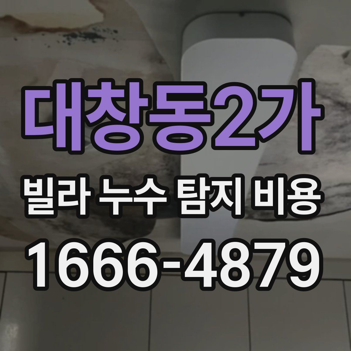 대창동2가 빌라 누수 탐지 비용