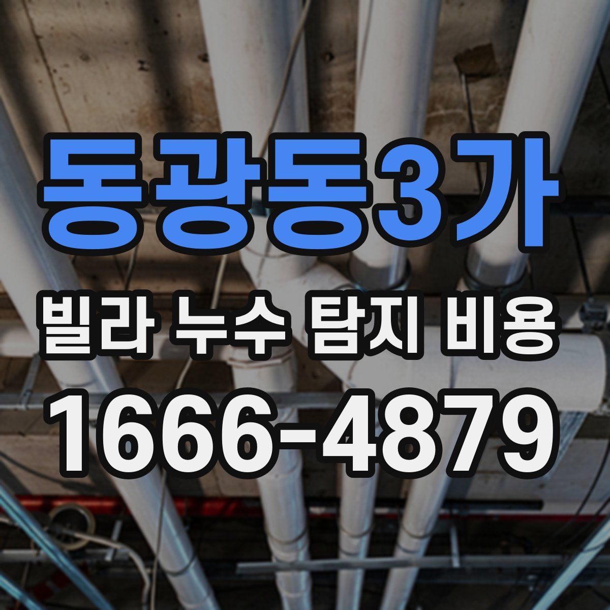 동광동3가 빌라 누수 탐지 비용