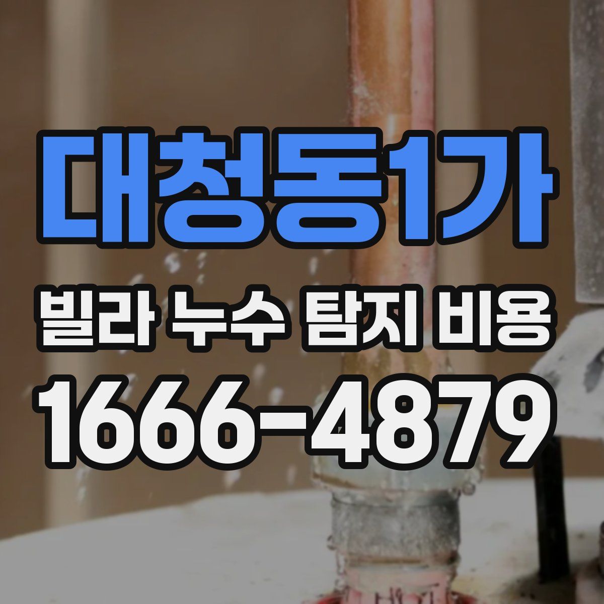 대청동1가 빌라 누수 탐지 비용