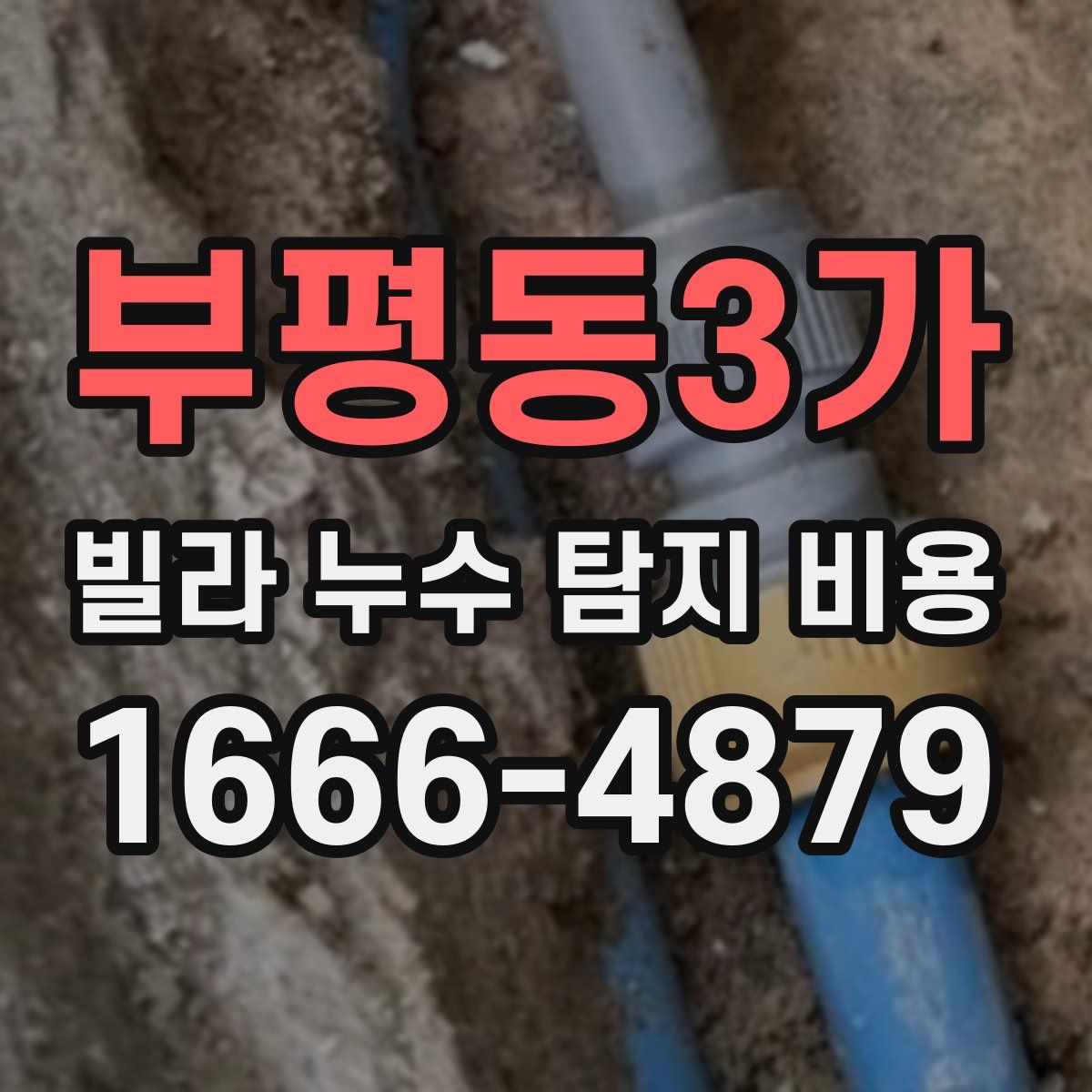 부평동3가 빌라 누수 탐지 비용