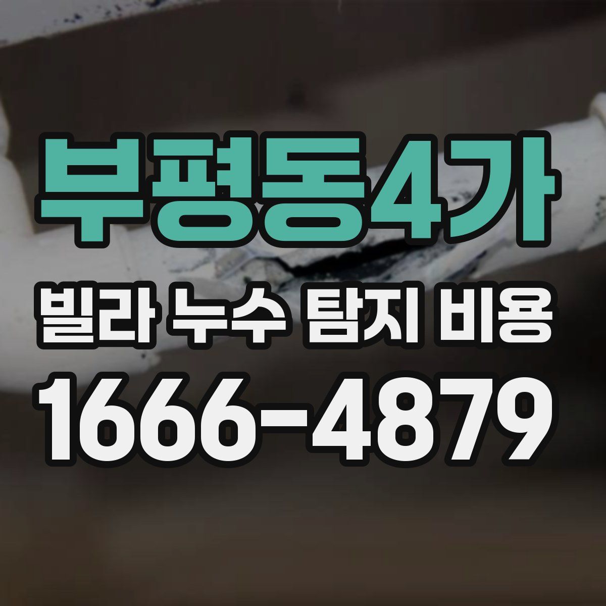부평동4가 빌라 누수 탐지 비용