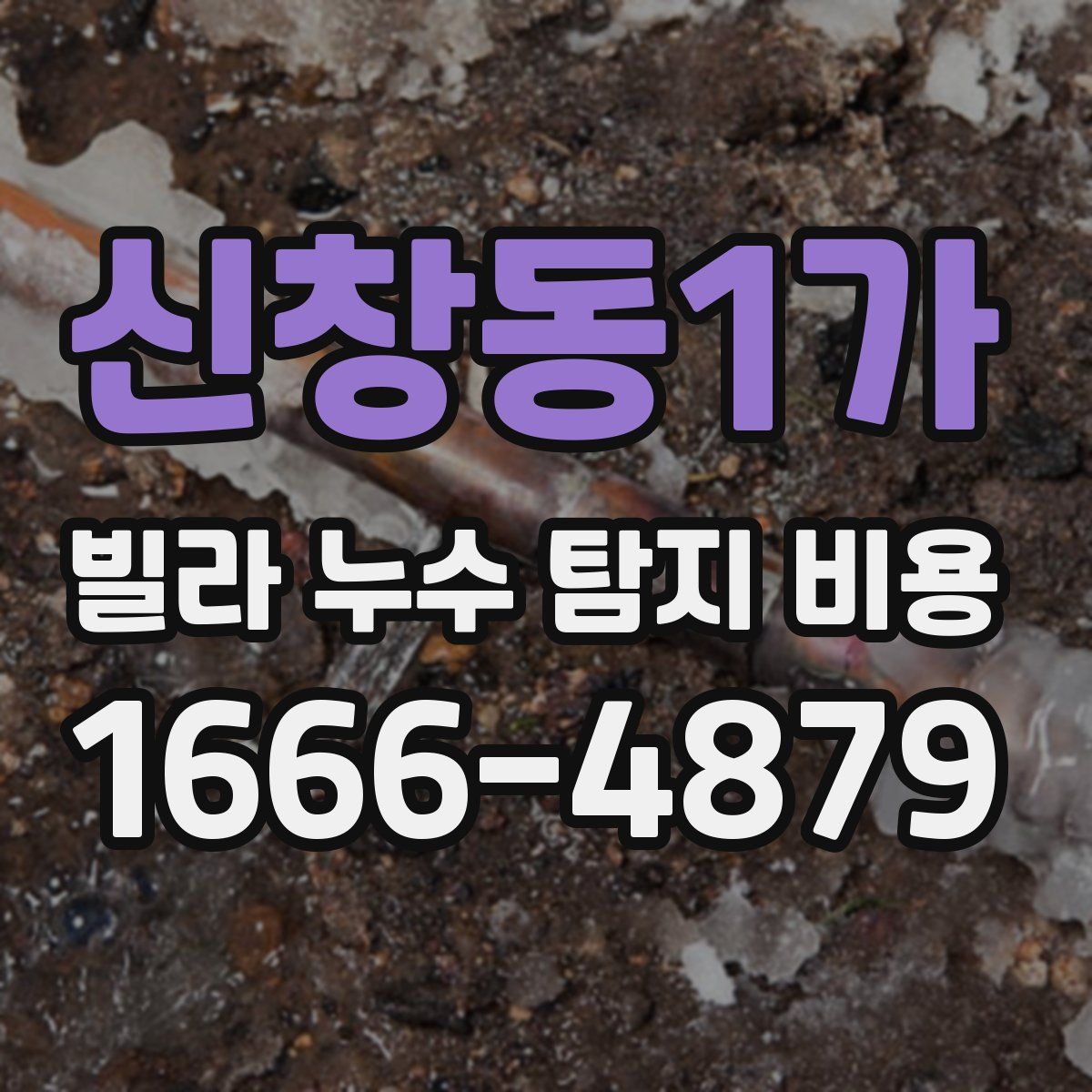 신창동1가 빌라 누수 탐지 비용