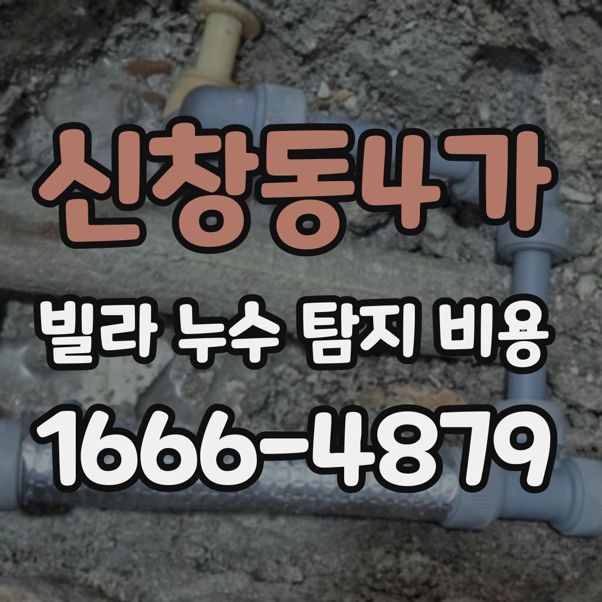 신창동4가 빌라 누수 탐지 비용